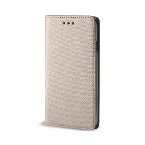 Atverčiamas dėklas Smart Magnet Xiaomi Redmi Note 9 Pro/Note 9S Auksinis