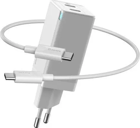 Baseus GaN 45W kroviklis USB-C su kabeliu 