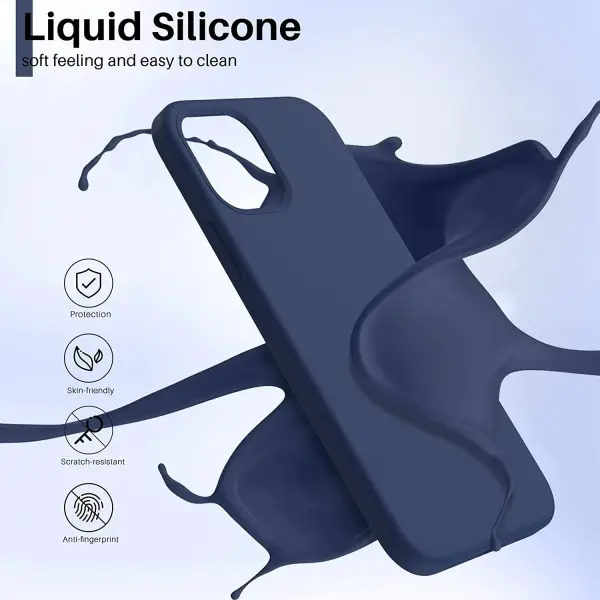 Dėklas Liquid Silicone Xiaomi Poco X6 PRO 5G Mėlynas
