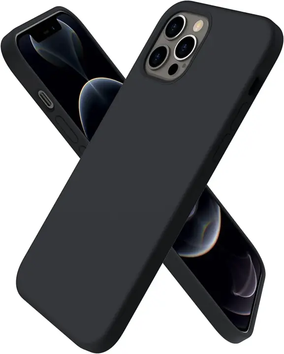 Dėklas Liquid Silicone 1.5mm Apple iPhone 13 juodas 