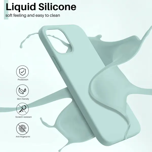 Dėklas Liquid Silicone Xiaomi Poco X6 PRO 5G Mėtinis