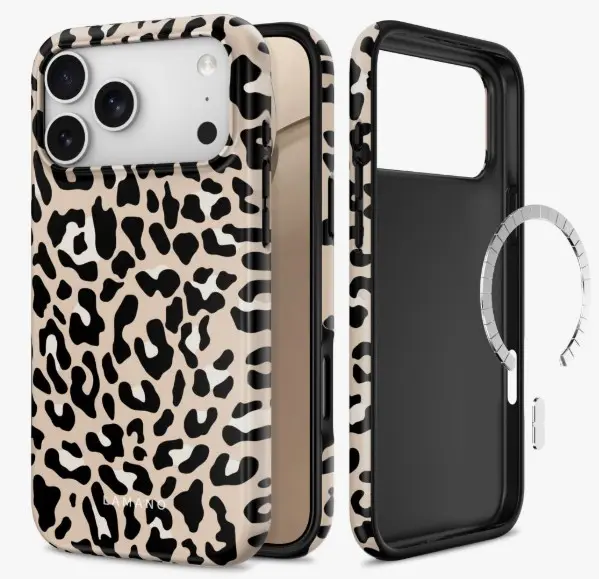 Dėklas Tech-Protect Lamano Beige/Black MagSafe Apple iPhone 17 Pro Max/18 Pro Max 