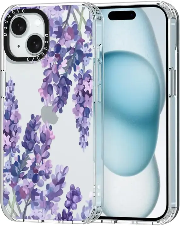 MOSNOVO iPhone 15 Plus deklas Lavander