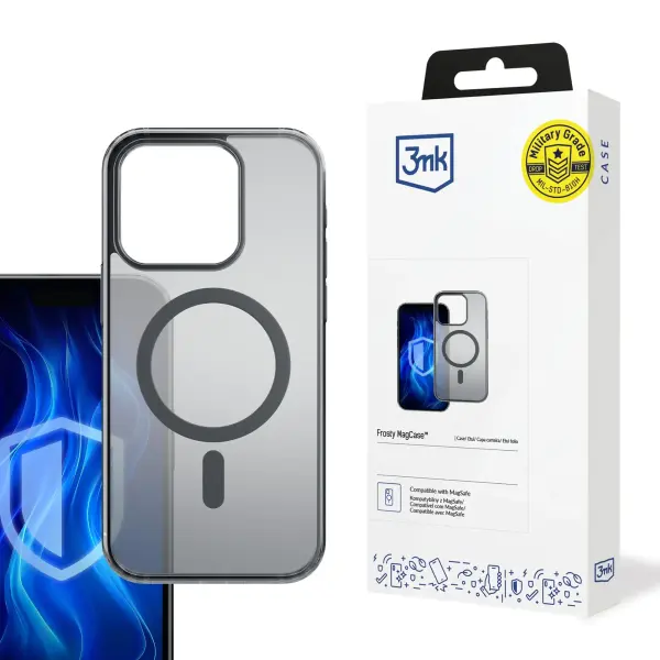 Silikoninis dėklas 3MK Frosty MagCase Apple iPhone 16 Pro Max 