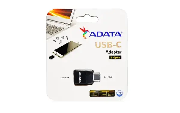 ADATA USB-C to 3.1 A Adapter Black, Plastic 