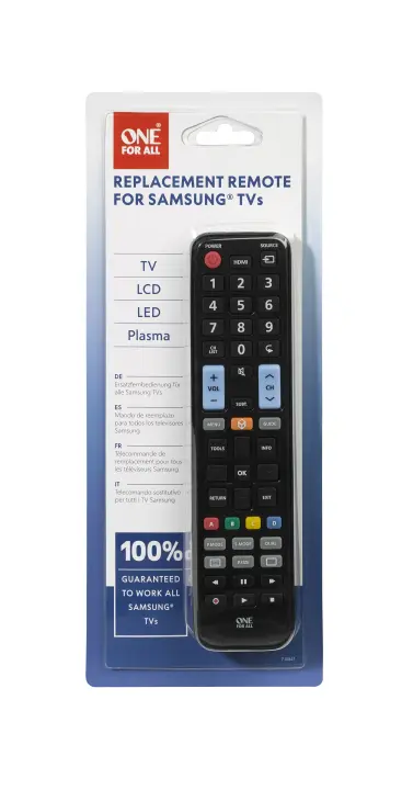 ONE For ALL 1, TV/LCD/LED/Plasma, Replacement remote, Samsung 