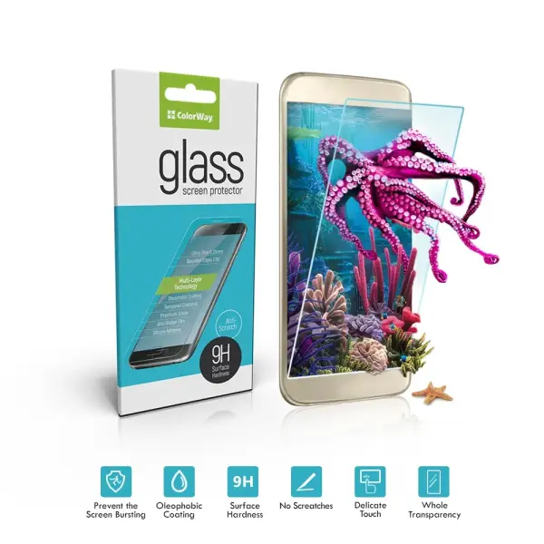 ColorWay CW-GTREAPAIR1 9.7 ", Transparent, Screen protector, iPad Air / Air 2 / Pro 9.7, Tempered glass(2.5D glass) 