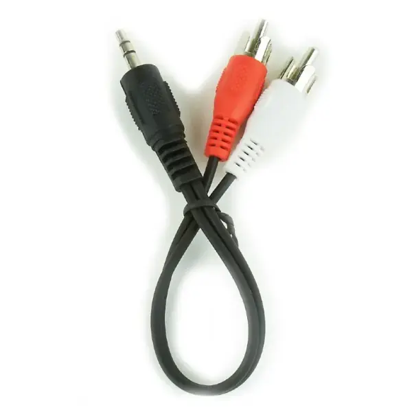 Gembird Audio Stereo Adapter from 3.5 mm plug to 2 RCA plugs, 0.2 m 