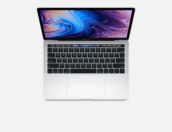 Apple MacBook Pro Retina with Touch Bar Silver, 13.3 ", IPS, 2560 x 1600, Intel Core i5, 8 GB, LPDDR3, SSD 512 GB, Intel Iris Plus 655, Without ODD, macOS High Sierra, 802.11 ac, Bluetooth version 5.0, Keyboard language English, Russian, Keyboard backlit 