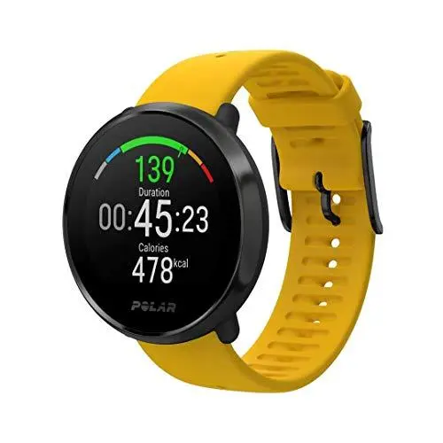 Polar IGNITE Fitness Watch with GPS and Wrist-Based HR, Yellow M/L 