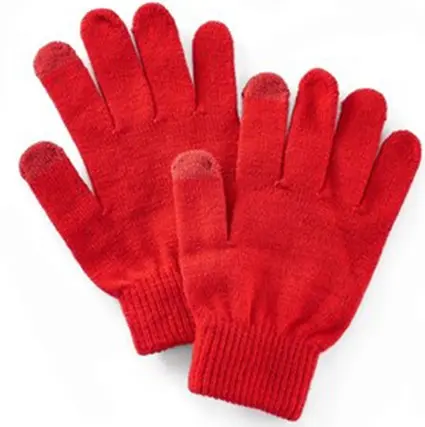 Touch screen pirštinės Kitsound FAIRISLE Red 