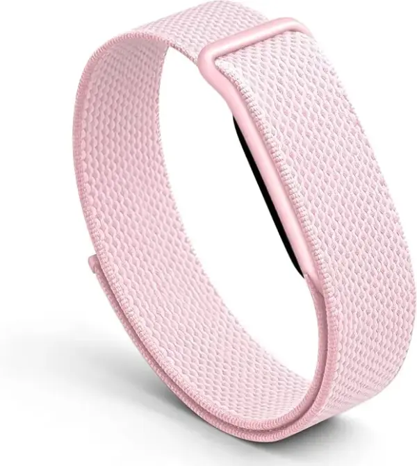 Nailoninė sportinė apyrankė, suderinama su „Google Fitbit Air", minkšta, kvėpuojanti apyrankė Pink