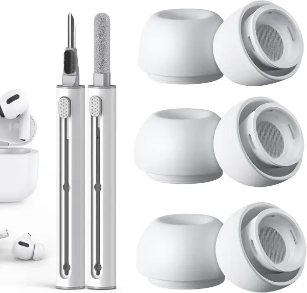 Keičiami ausų kištukai, skirti Airpods Pro/ Pro2 White