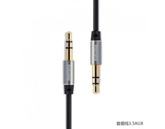 Remax AUX Audio kabelis 100cm RL-L100 Juodas