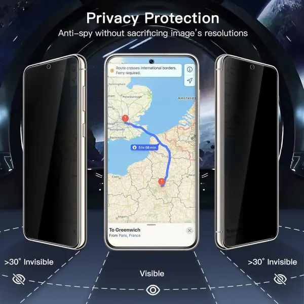 Apsauginis ekrano stiklas Privacy Antispy stiklas Samsung Galaxy A34 