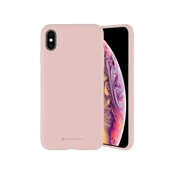 Silikoninis dėklas Mercury Silicone Apple iPhone 11 Pro Max Rožinis