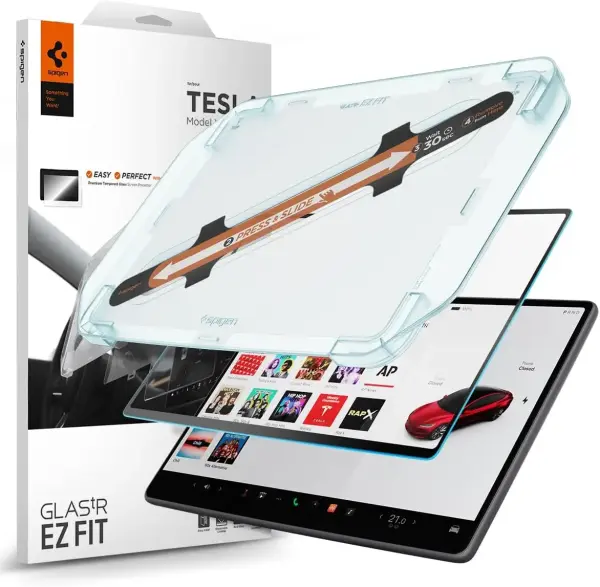 Ekrano apsaugaSpigen Glas.tR EZ Fit Screen Protector for Tesla Model 3 2024 