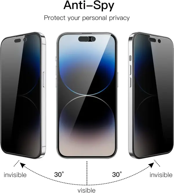 Apsauginis ekrano stiklas Privacy Antispy stiklas Apple iPhone 13 Pro Max 