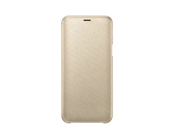 Originalus atverčiamas Samsung Galaxy J6 2018 Wallet Cover Auksinis