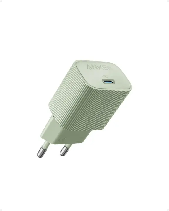 Anker Nano USB C 30W PIQ 3.0 & PPS Fast Charging, iPhone 15, Pixel, Galaxy kroviklis Green