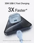 Anker Nano USB C 30W PIQ 3.0 & PPS Fast Charging, iPhone 15, Pixel, Galaxy kroviklis nuotrauka 2