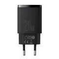 Baseus Compact Fast USB / USB Type C Charger 20W 3A Power Delivery Quick Charge 3.0 nuotrauka 2