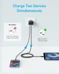 Anker kroviklis 20W 2 port USB-C USB-A su laidu 150 cm nuotrauka 2