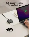 ANKER PowerPort Atom III slim (Four Ports) USB-C 3x USB-A kroviklis, 65W nuotrauka 2
