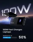 INIU Power Bank 25000mAh 100W išorinis akumuliatorius nuotrauka 2