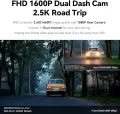 DDPAI Dual-channel Dashcam 1600P vaizdo registratorius nuotrauka 2