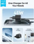 Anker Nano 45W USB C kroviklis su kabeliu nuotrauka 2