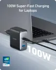 Anker Gan Kroviklis 100W 3 Ports USB-C 2x USB-A 1 nuotrauka 2