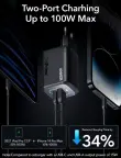 Anker GanPrime  Kroviklis 100W 3 Ports USB-C 2x USB-A 1 nuotrauka 2
