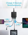 ANKER PowerPort Atom III Slim 2x USB-C 2x USB-A kroviklis, 65W nuotrauka 2