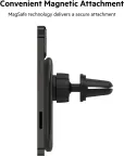 Bevielis automobilinis kroviklis magsafe laikiklis  Belkin Boost Charge Wireless Magnetic WIC004BTBK nuotrauka 2