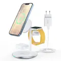 Choetech Magnetic 3-in-1 MagSafe bevielis kroviklis nuotrauka 2