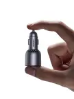UGREEN 75W 12-24V USB-A + 2xUSB-C QC3.0 PD3.0  automobilinis įkroviklis nuotrauka 2