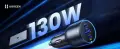 UGREEN 130W 12-24V USB-A + 2xUSB-C QC3.0 PD3.0 automobilinis įkroviklis nuotrauka 2