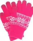 Touch screen pirštinės Kitsound FAIRISLE Pink nuotrauka 2