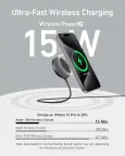 Magnetinis belaidis Anker MagGo kroviklis (Pad), Qi2 Certified MagSafe nuotrauka 3