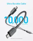 Anker USB C 2-in-1 Type C  140W Max kabelis nuotrauka 3
