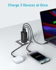 Anker 335 USB-C sieninis įkroviklis 67 W, 3 lizdai su kabeliu 1,5 m nuotrauka 3