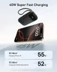 Baseus QPow3 Powerbank 45W 20000mAh su 2 integruotais USB-C kabeliais nuotrauka 3