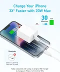 Anker kroviklis 20W USB-C su laidu nuotrauka 3