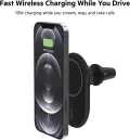 Bevielis automobilinis kroviklis magsafe laikiklis  Belkin Boost Charge Wireless Magnetic WIC004BTBK nuotrauka 3
