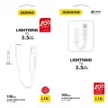 Dudao L16i 3.5mm į Lightning kabelis 10cm nuotrauka 3