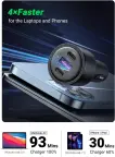 UGREEN  2x USB Type C / 1x USB 69W 5A  PD automobilinis įkroviklis nuotrauka 3