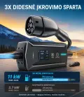 VoltBox mobilus elektromobilių įkroviklis 11 kW 2 tipo įkrovimo kabelis - 7 m | 6-16 A | Trifazis elektromobilių įkroviklis nuotrauka 3