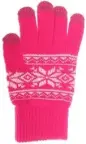 Touch screen pirštinės Kitsound FAIRISLE Pink nuotrauka 3