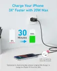 Anker kroviklis 20W 2 port USB-C USB-A su laidu 150 cm nuotrauka 4